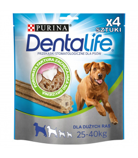 Dentalife Uzupełniająca karma dla dorosłych psów dla dużych ras 142 g (4 sztuki)