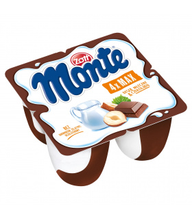 Zott Monte Max Deser mleczny z czekoladą i orzechami 400 g (4 x 100 g)