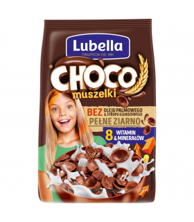 Lubella Choco muszelki Zbożowe muszelki o smaku czekoladowym 250 g