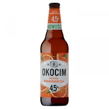 Okocim Piwo jasne mocna pomarańcza 500 ml