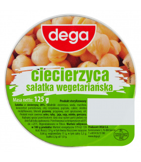 Dega Ciecierzyca sałatka wegetariańska 125 g