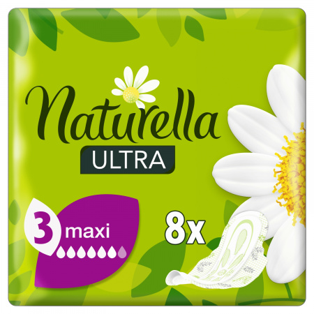 Naturella Ultra Maxi Size 3 Podpaski ze skrzydełkami x8