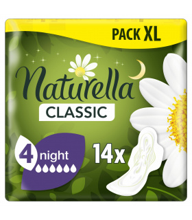 Naturella Classic Night Camomile Podpaski ze skrzydełkami x14