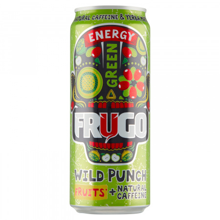   Frugo Wild Punch Green Energy Gazowany napój energetyzujący 330 ml