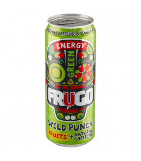   Frugo Wild Punch Green Energy Gazowany napój energetyzujący 330 ml