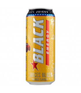 Black Energy Juices Blast Gazowany napój energetyzujący o smaku mango 500 ml