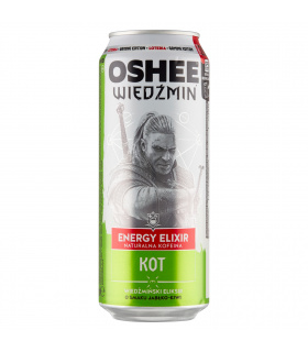 Oshee Wiedźmin Energy Elixir Kot Wiedźmiński eliksir o smaku jabłko-kiwi 500 ml