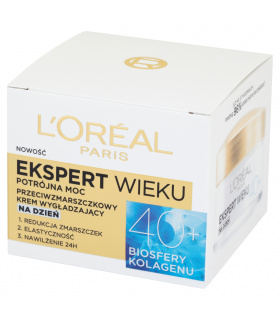 L'Oreal Paris Ekspert Wieku 40+ Przeciwzmarszczkowy krem wygładzający na dzień 50 ml