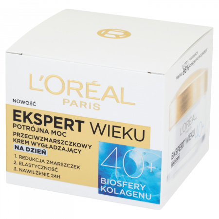 L'Oreal Paris Ekspert Wieku 40+ Przeciwzmarszczkowy krem wygładzający na dzień 50 ml