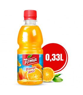 Toma Sok pomarańczowy z zagęszczonego soku 100 % 330 ml