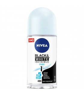 Nivea Black&White Invisible Pure Antyperspirant Roll ON 50 ml