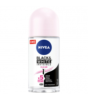 Nivea Black&White Invisible Clear Antyperspirant Roll ON 50 ml