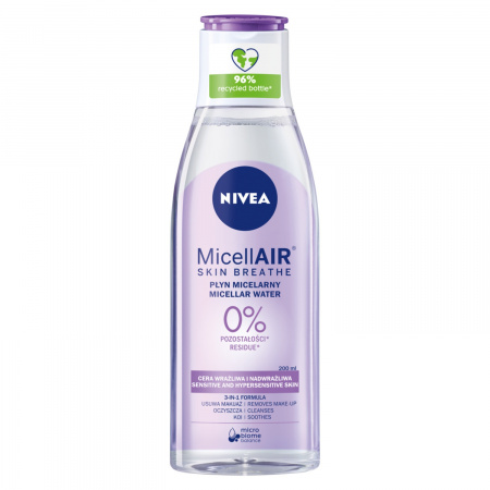 Nivea Micellair® Skin Breathe Kojący płyn micelarny do cery wrażliwej i nadwrażliwej 200 ml