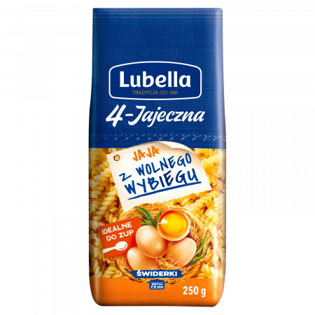 Lubella 4-Jajeczna Makaron świderki 250 g