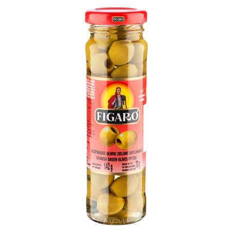 Figaro Hiszpańskie oliwki zielone drylowane 142 g