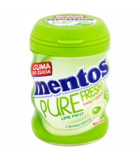 Mentos Pure Fresh Lime Mint Guma do żucia bez cukru 60 g (30 sztuk)