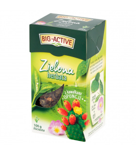 Big-Active Herbata zielona z kawałkami opuncji liściasta 100 g