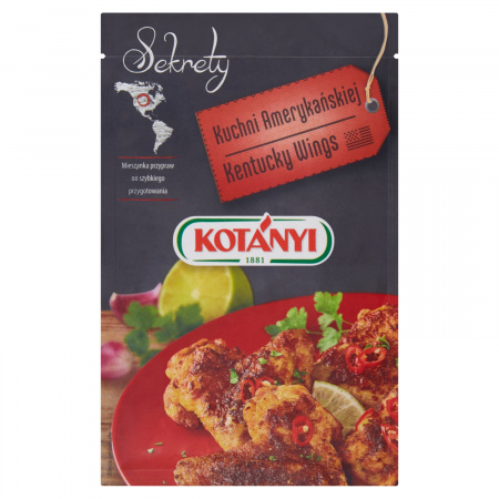 Kotányi Sekrety Kuchni Amerykańskiej Kentucky Wings Mieszanka przypraw 30 g