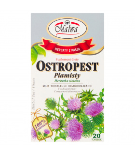 Malwa Suplement diety herbatka ziołowa ostropest plamisty 40 g (20 x 2 g)