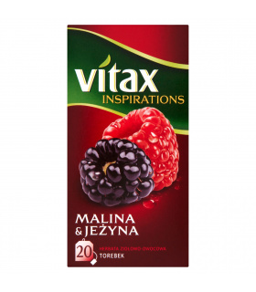 Vitax Inspirations Malina and Jeżyna Herbata ziołowo-owocowa 40 g (20 torebek)