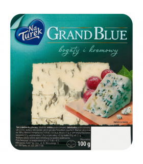 NaTurek Grand Blue Ser z niebieską pleśnią bogaty i kremowy 100 g