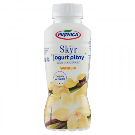 Piątnica Skyr jogurt pitny typu islandzkiego wanilia 330 ml