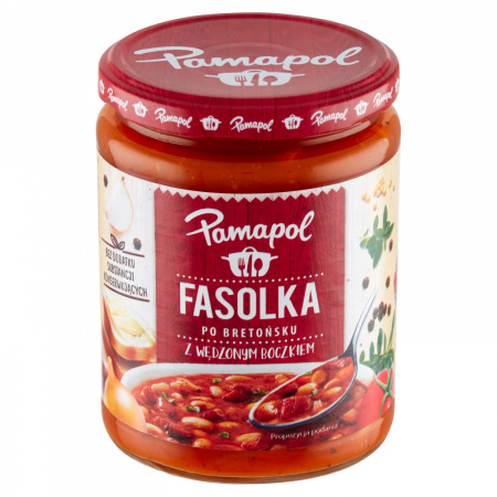 Pamapol Fasolka po bretońsku z wędzonym boczkiem 500 ml